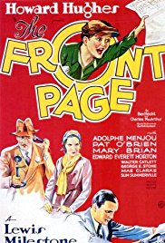 Movie poster for The Front Page